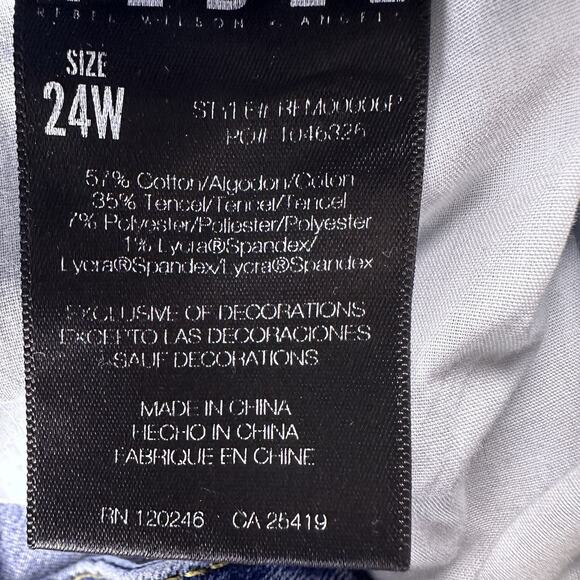 Rebel Wilson X Angels Plus 24W Jeans Stretch‎ RYOT Tomboy Women’s Distressed - Picture 14 of 16